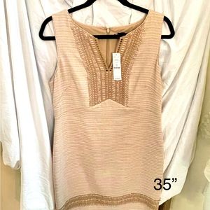 WHITE HOUSE BLACK MARKET New with tags Dress - Embroidered trim Fully Lined